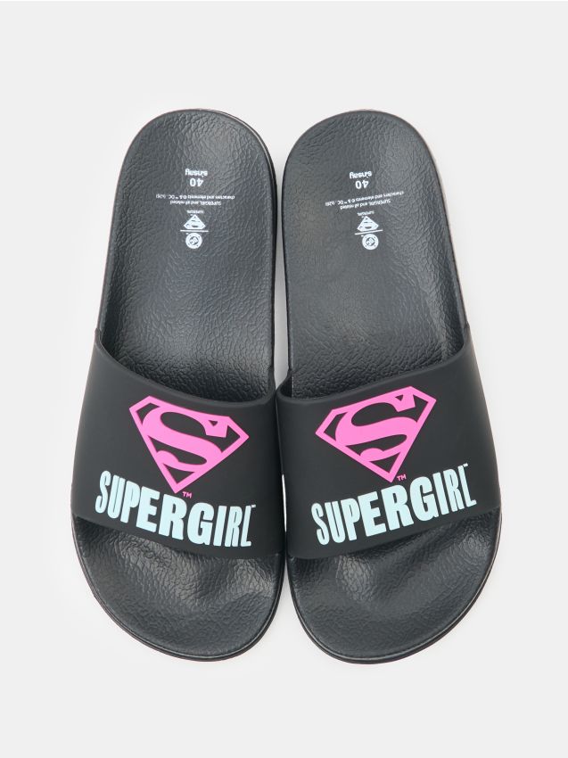 Sinsay - Saboți Supergirl - negru