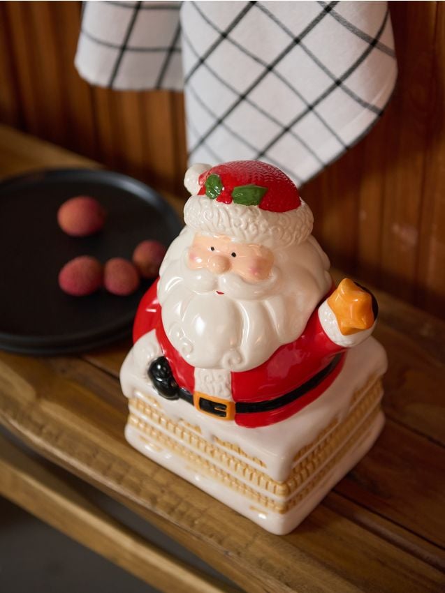 Sinsay - Dekoratívny zásobník v tvare Santa Clausa - viacfarebná