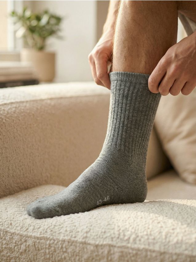 Sinsay - Długie skarpetki OEKO-TEX 7 pack - szary