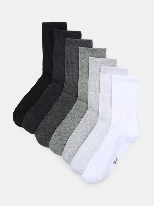 Sinsay - Długie skarpetki OEKO-TEX 7 pack - wielobarwny