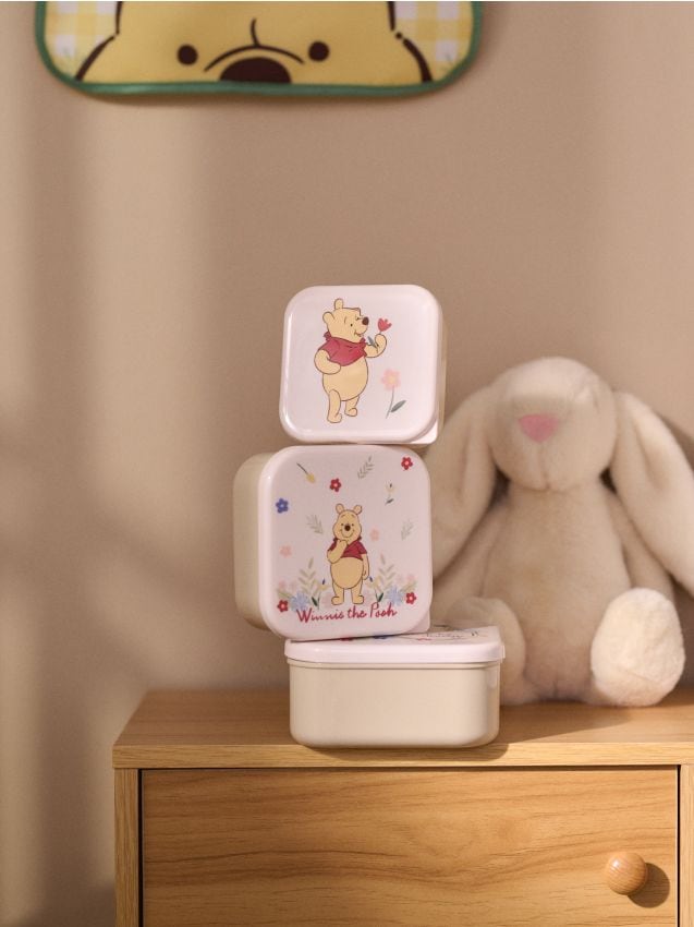 Sinsay - Set de recipiente pentru mic dejun Winnie the Pooh 3 bucăți - crem