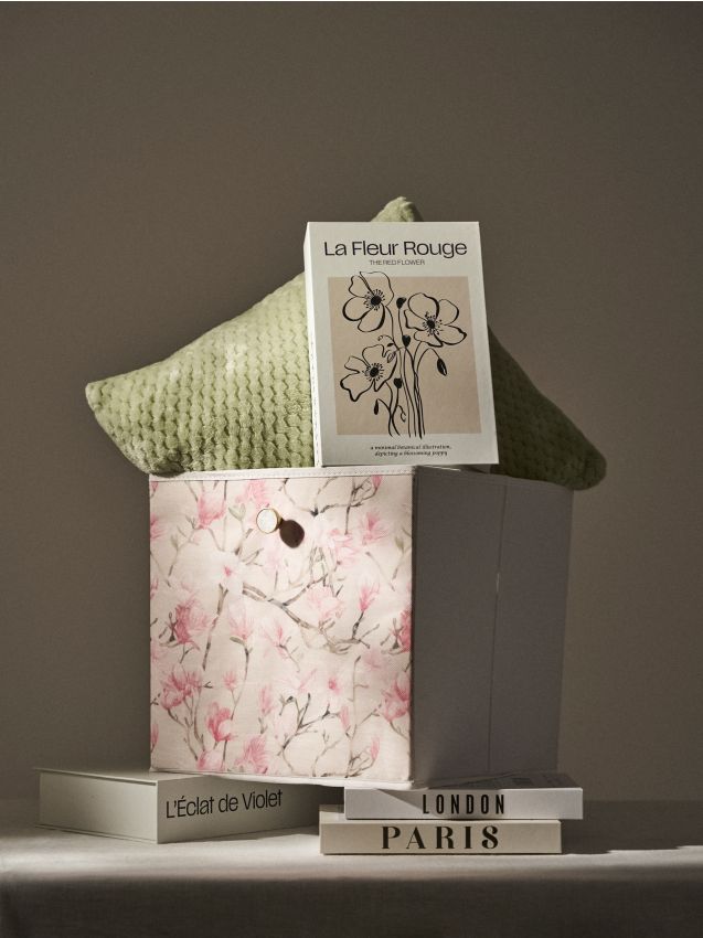 Sinsay - Cutie de depozitare cu flori - bej