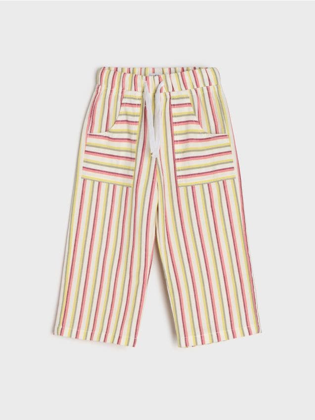 Sinsay - Pantaloni din țesătură cu dungi - multicolor