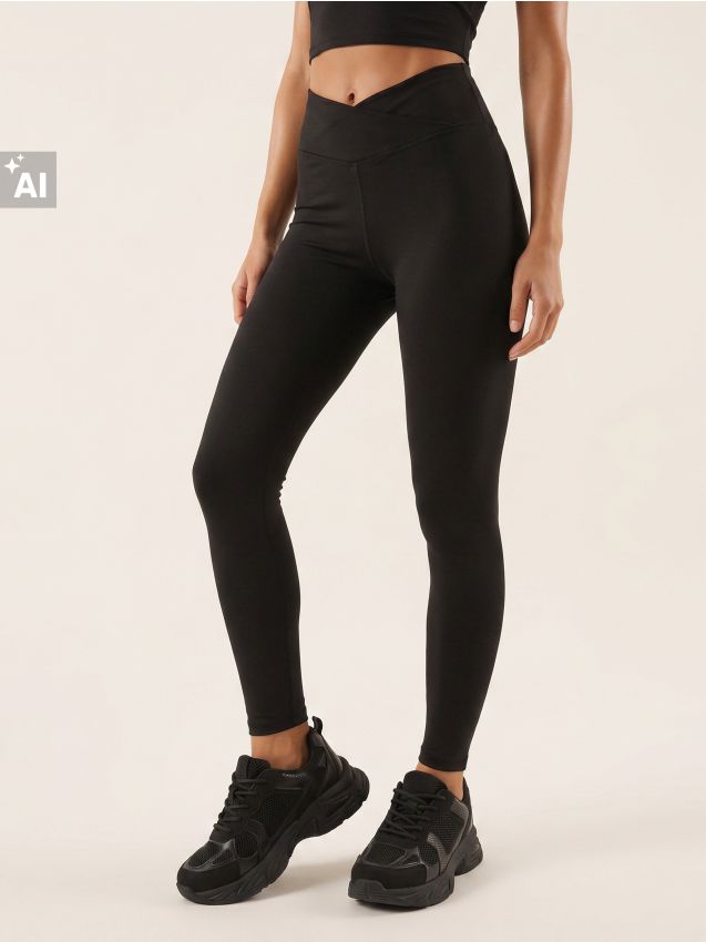 Sinsay - Colanți sport Active - negru