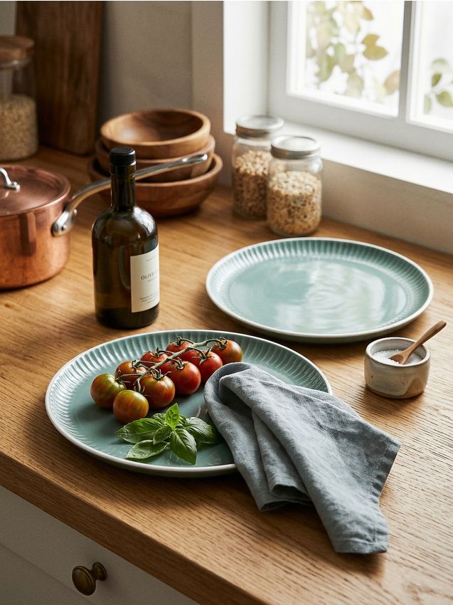 Sinsay - Set de 2 farfurii - verde