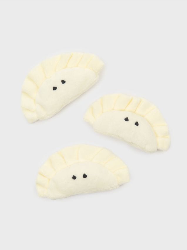 Sinsay - Jucării pentru pisici în formă de colțunaș 3 pack - crem