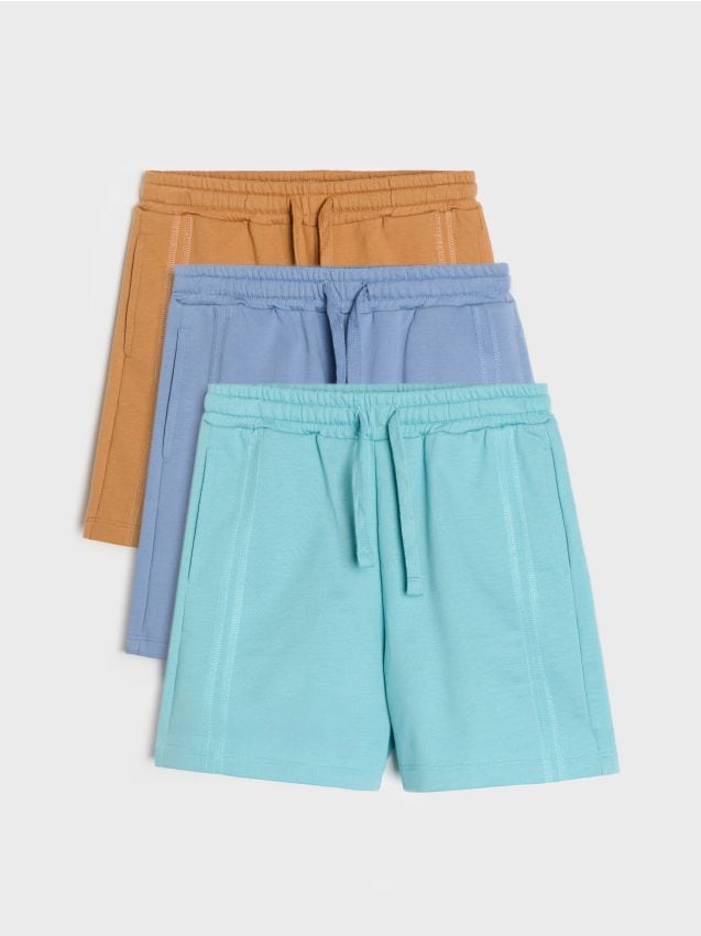 Sinsay - Șorturi din bumbac 3 pack - maro