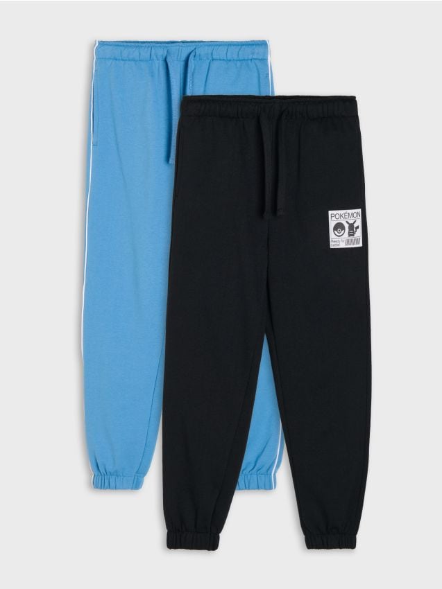Sinsay - Pantaloni jogger cu bumbac 2 pack Pokémon - multicolor