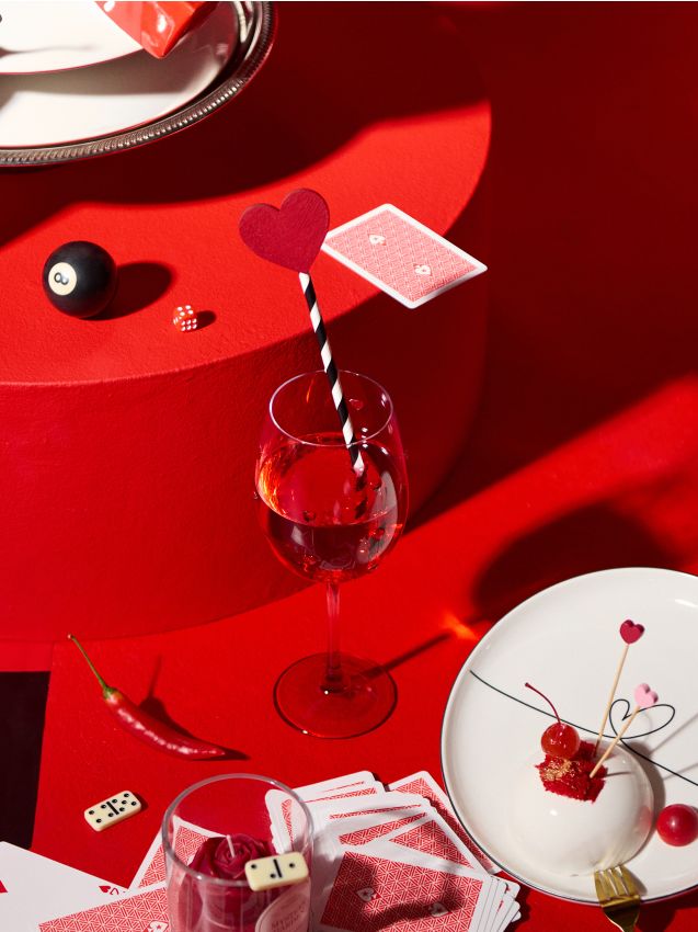 Sinsay - Pohár so srdiečkami - clear