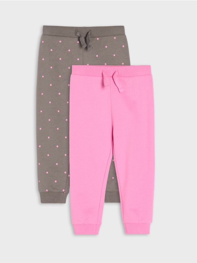 Sinsay - Set de pantaloni de trening din bumbac 2 pack - roz