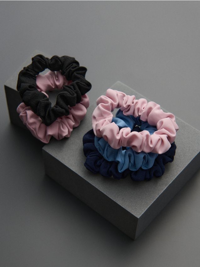 Sinsay - Elastice de păr scrunchie 5 pack - multicolor