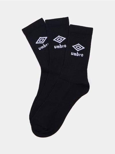 Шкарпетки з високим вмістом бавовни, 3 пари Umbro