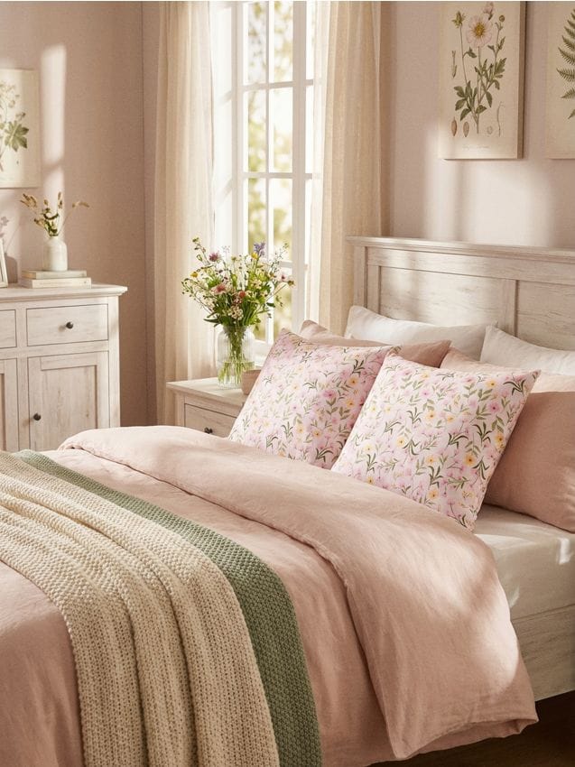 Sinsay - Fețe de pernă cu flori, set de 2 - multicolor