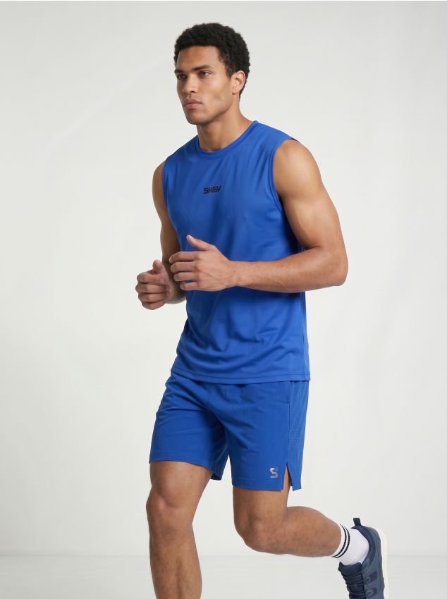 Sinsay - Pantaloni scurți sport SNSY PERFORMANCE - albastru