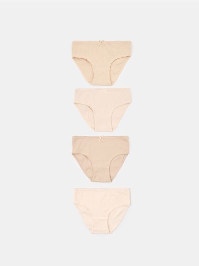 Sinsay - Chiloți reiați tip slip 4-pack - multicolor