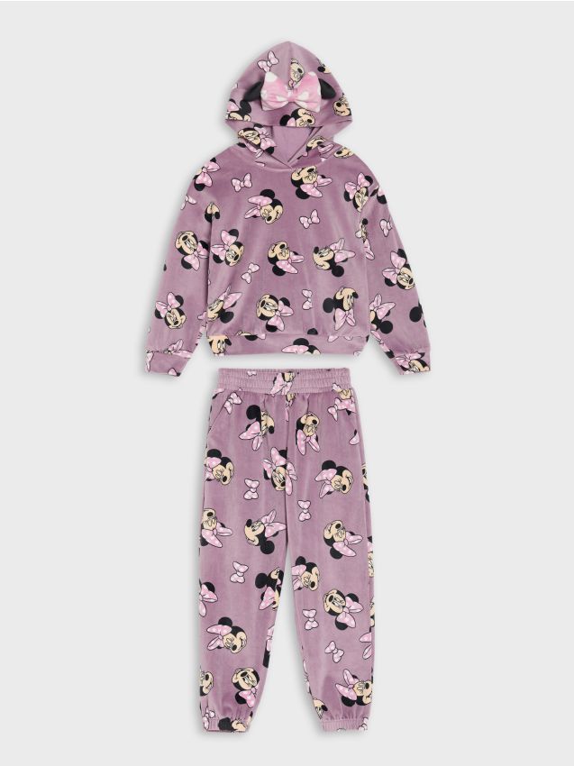 Sinsay - Velúrová sada Minnie Mouse - fialová