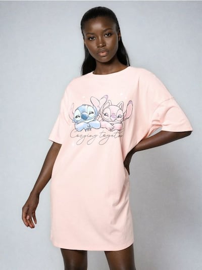 Dvodelna pamučna pidžama Stitch