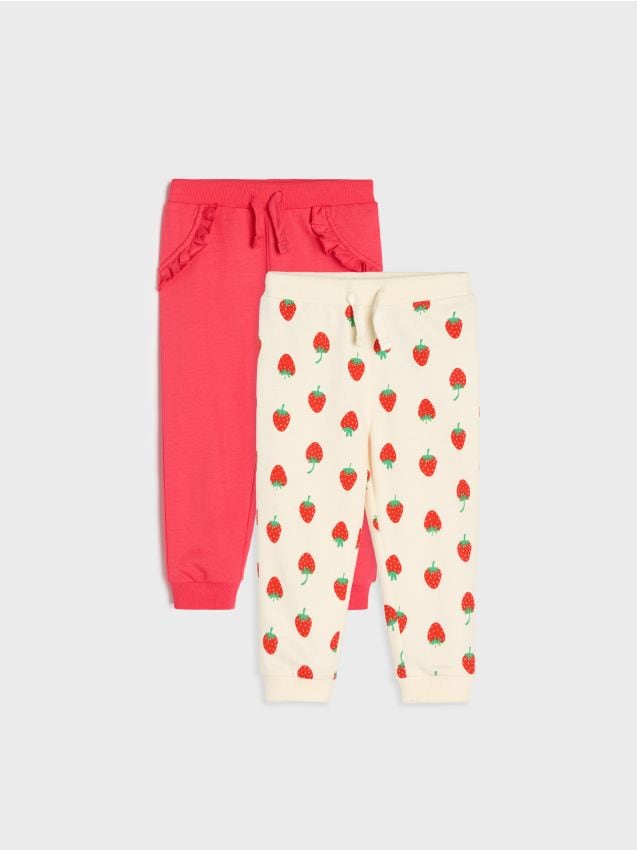 Sinsay - Set de 2 perechi de pantaloni sport jogger - bej