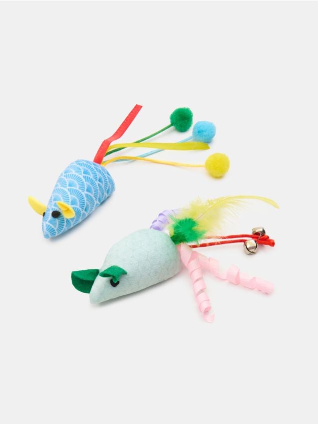 Sinsay - Set de jucării șoareci pentru pisici 2 pack - multicolor