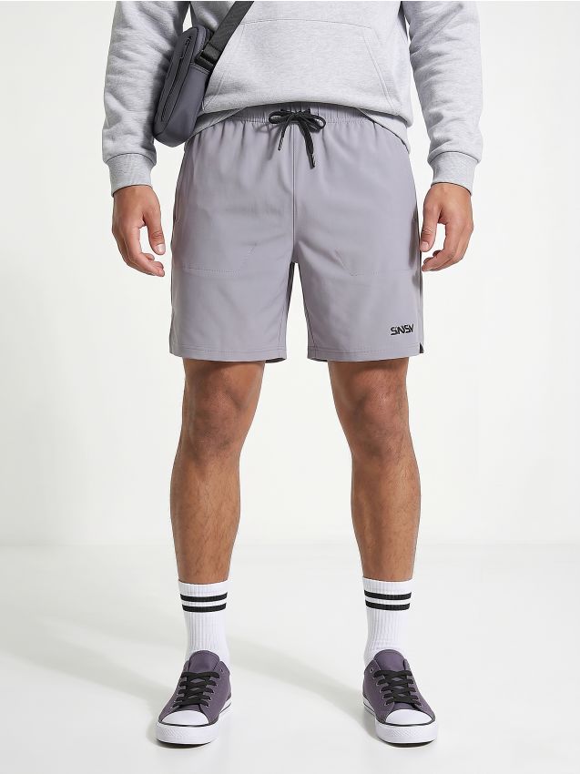 Sinsay - Pantaloni scurți sport SNSY PERFORMANCE - gri deschis