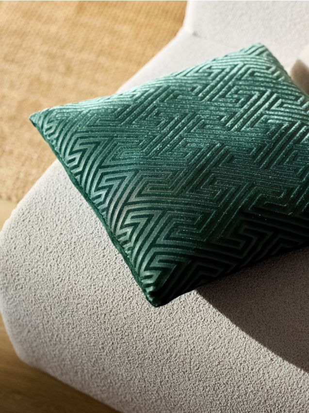 Sinsay - Perna cu model geometric - verde-închis