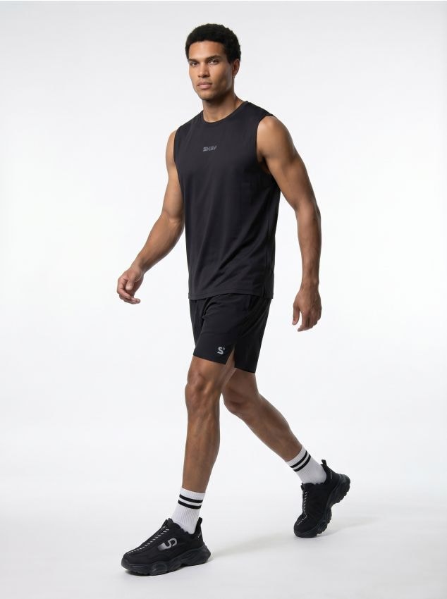 Sinsay - Pantaloni scurți sport SNSY PERFORMANCE - negru