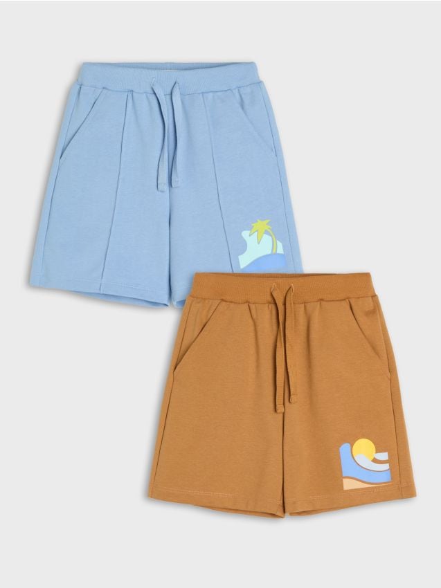 Sinsay - Set 2 pantaloni scurți de trening - light blue