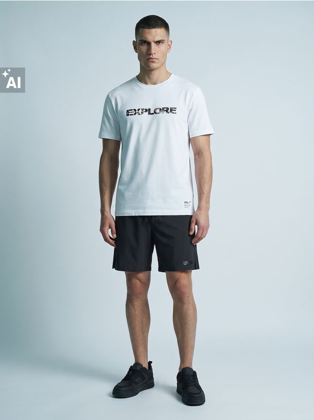 Sinsay - Șorturi sport Active - gri-închis