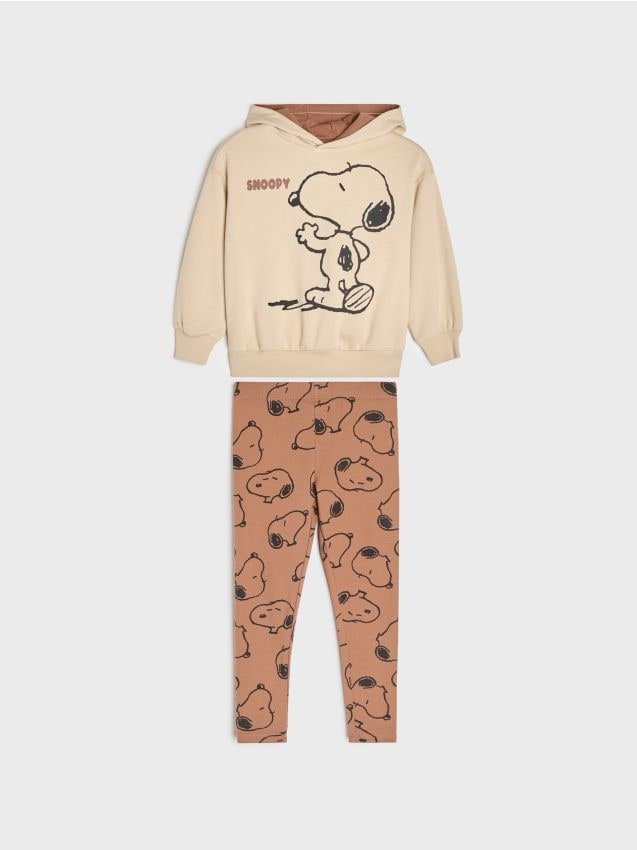 Sinsay - Set: bluză și colanți Snoopy - multicolor