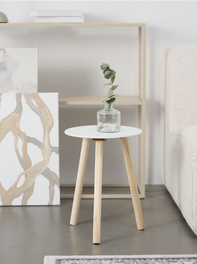 Sinsay - Okrúhly stolík - biela