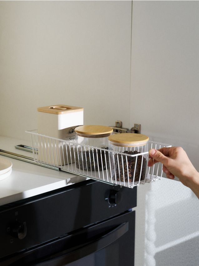 Sinsay - Organizator de bucătărie din metal - alb