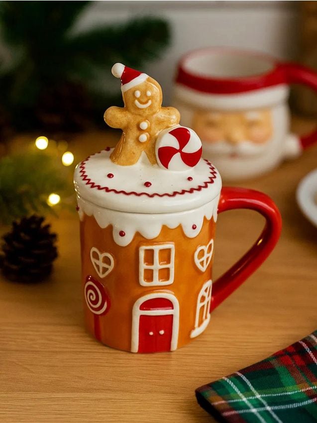 Sinsay - Hrnek s motívom perníkovej chalúpky - viacfarebná