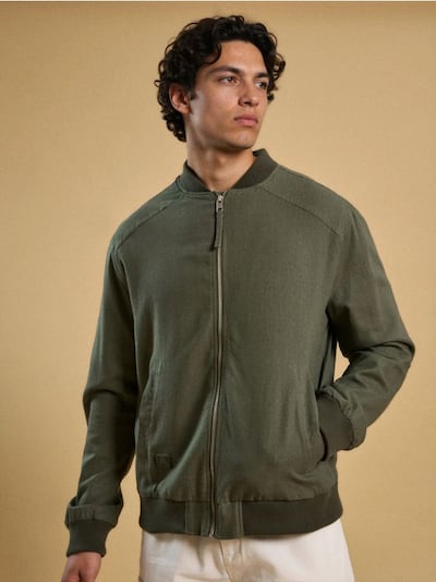 Bomber jacket από βισκόζη