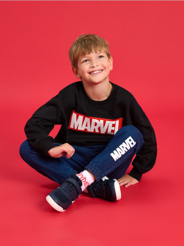 Sinsay - Pantaloni Marvel - bleumarin