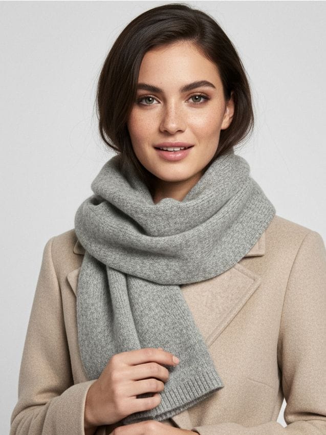 Sinsay - Šál s príměsí vlny - stredne sivá