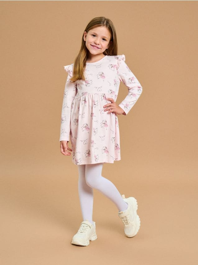 Sinsay - Rochie cu detalii cu volănașe - multicolor