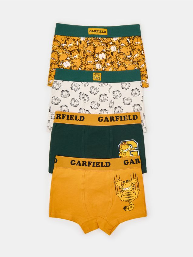 Sinsay - Boxeri din bumbac cu imprimeu 4 pack Garfield - portocaliu