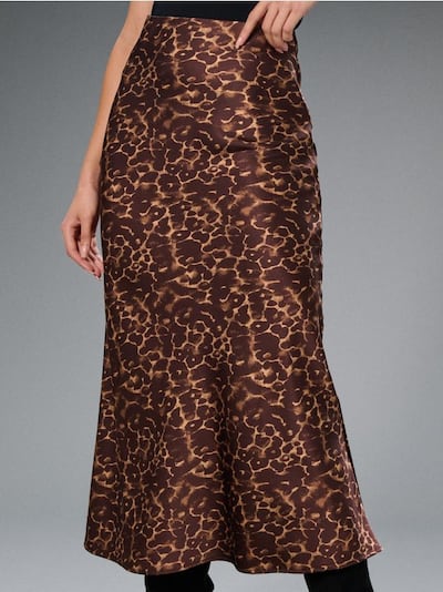 Σατέν midi φούστα