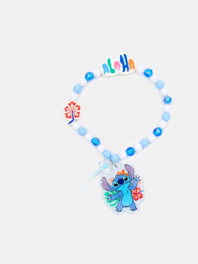 Sinsay - Lănțișor cu mărgele pentru telefon Stitch - light blue