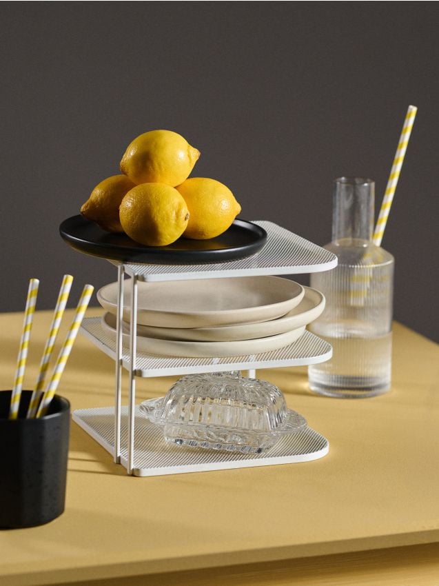 Sinsay - Raft metalic cu plasă, 3 niveluri - alb