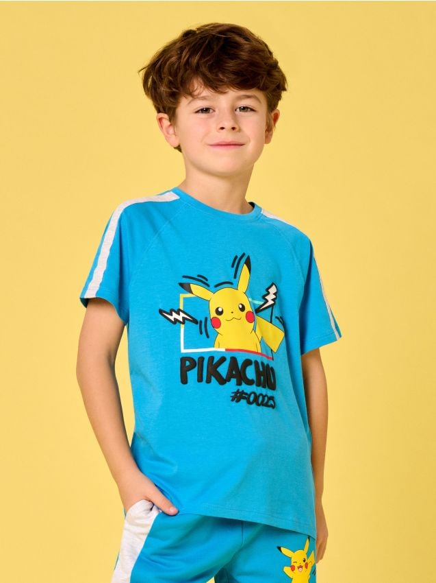 Sinsay - Tricou Pokémon - albastru
