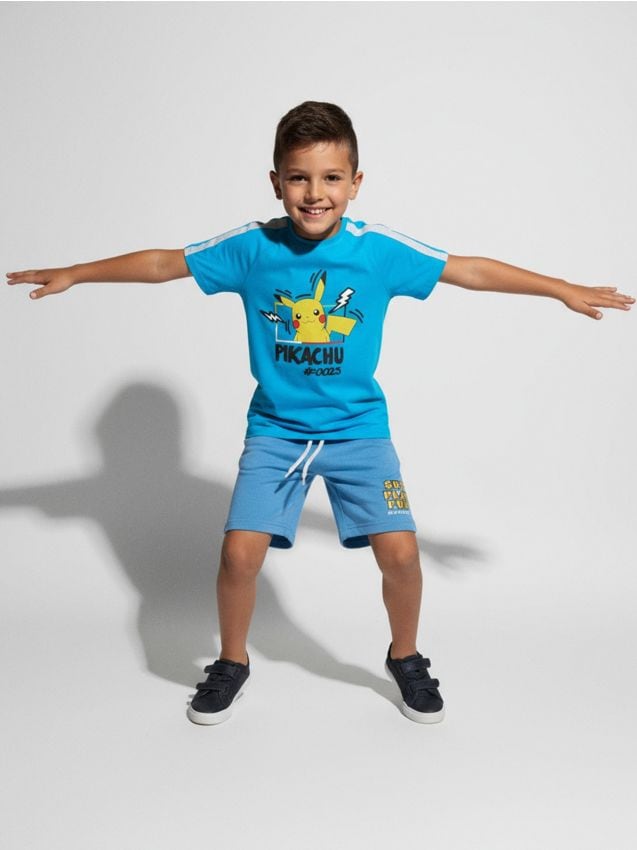 Sinsay - Tricou Pokémon - albastru