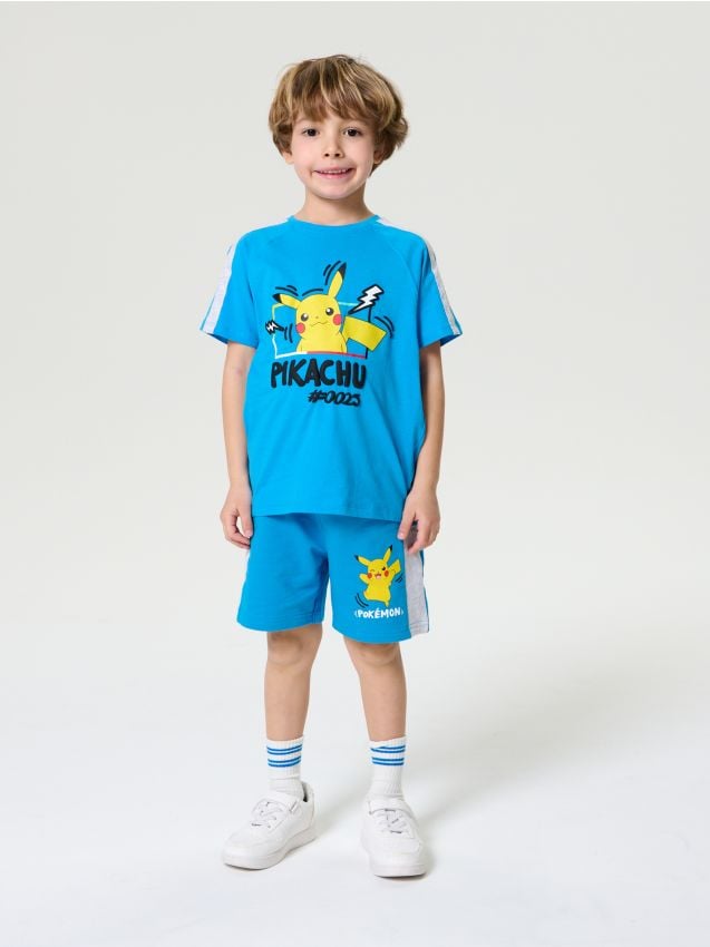 Sinsay - Tricou Pokémon - albastru