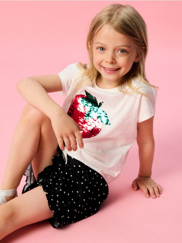 Sinsay - Pantaloni scurți lejeri din vâscoză - negru