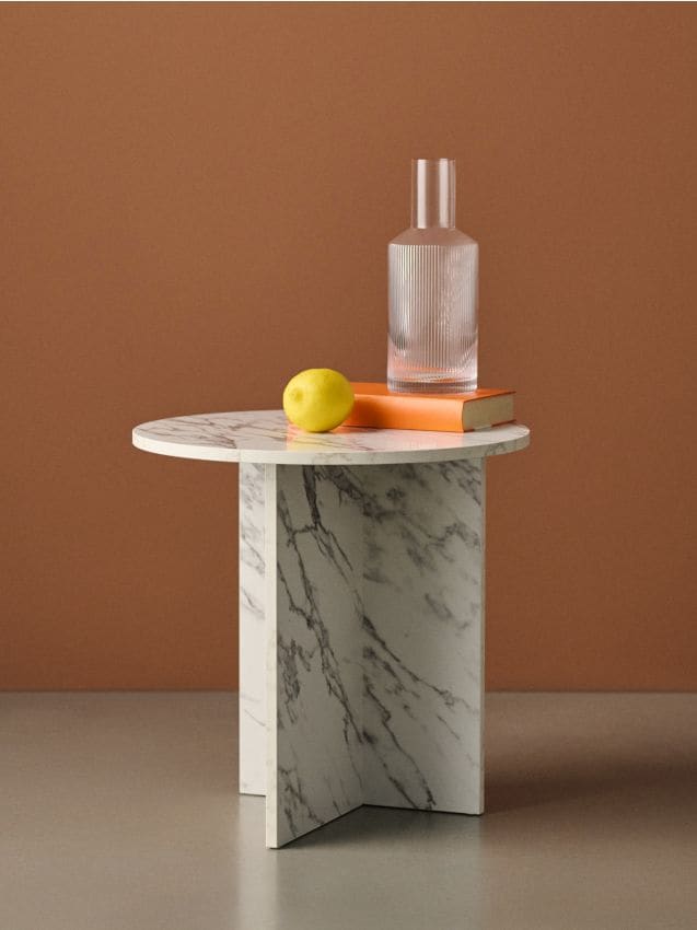 Sinsay - Okrúhly stolík - biela