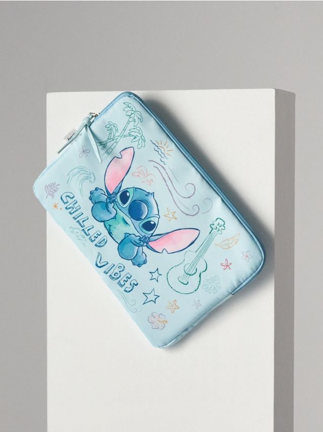 Sinsay - Geantă pentru laptop Stitch - light blue