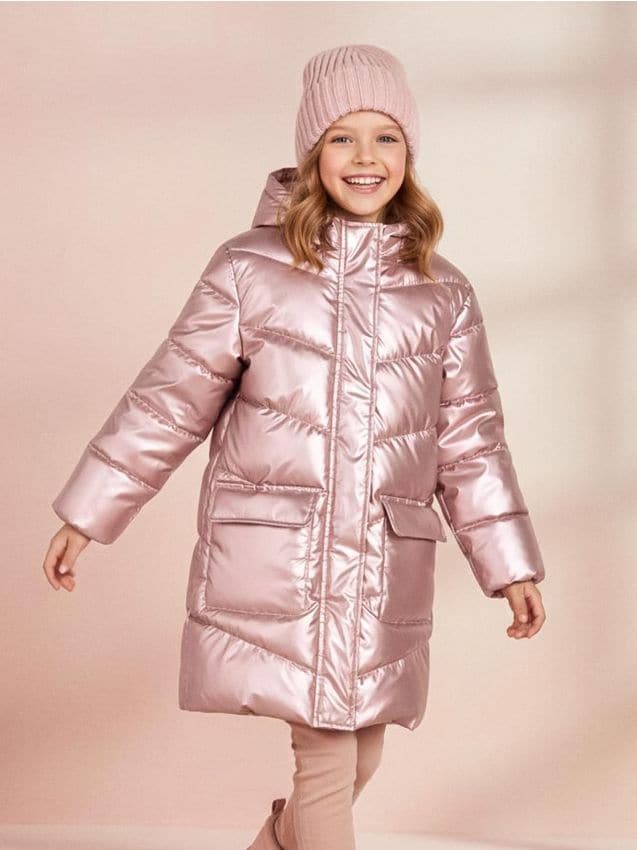 Sinsay - Prešívaný plášť s kapucňou - zlatá