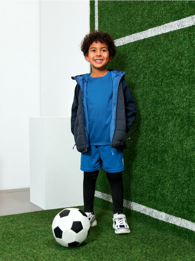 Sinsay - Pantaloni scurți sport cu colanți Active - albastru