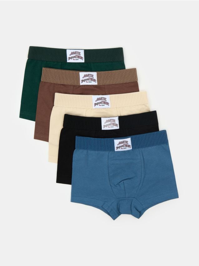 Sinsay - Boxeri din bumbac cu patch – set de 5 bucăți - multicolor