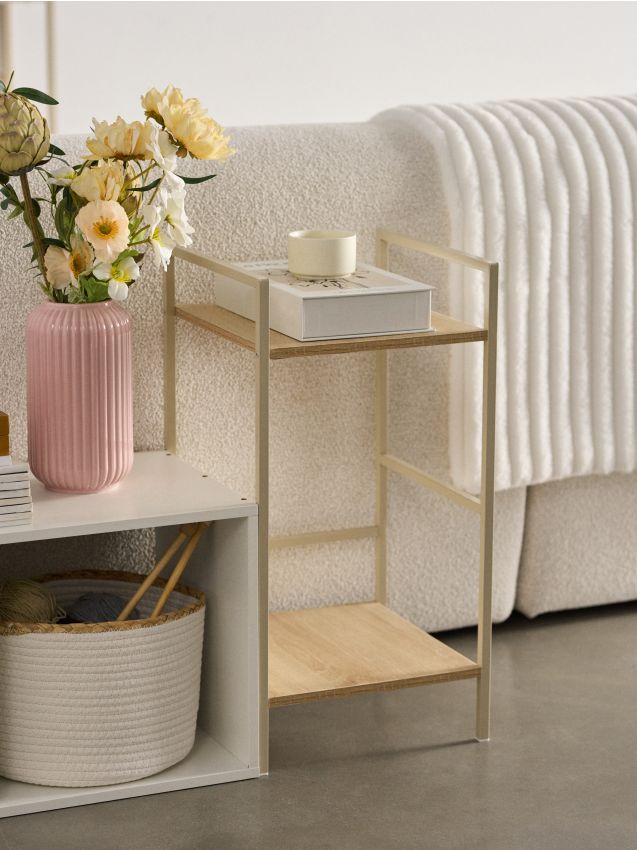 Sinsay - Dvojposchodová kovová polica - béžová